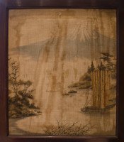 E. W. Godwin (attributed). an Anglo- Japanese Four-fold Screen with Japanese Silk Scenes - Thumbnail 7