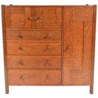Ambrose Heal Letchworth Oak Compactum Nursery Chest of Drawers - Thumbnail 5