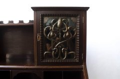 Shapland and Petter Arts and Crafts Fold Down Desk with a Stylised Copper Panel - Thumbnail 2