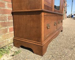 Liberty & Co, an Arts & Crafts Oak Double Wardrobe with Stylised Floral Inlays - Thumbnail 8