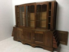 An Important Breakfront Bookcase/ Cabinet Designed by E Barnsley, Exhibited 1982. - Thumbnail 2