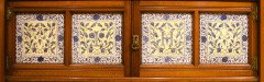 Arts and Crafts Tiled Wall Cabinet Attributed to L Foreman Day - Thumbnail 5