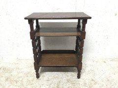 Liberty & Co Attributed, Arts & Crafts Book Stand with Moorish Turned Decoration - Thumbnail 3