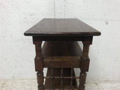 Liberty & Co Attributed, Arts & Crafts Book Stand with Moorish Turned Decoration - Thumbnail 5