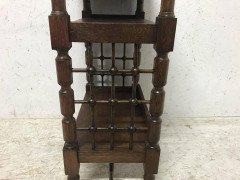 Liberty & Co Attributed, Arts & Crafts Book Stand with Moorish Turned Decoration - Thumbnail 6
