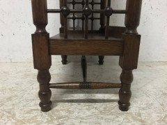 Liberty & Co Attributed, Arts & Crafts Book Stand with Moorish Turned Decoration - Thumbnail 7