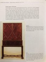 Charles Spooner Arts & Crafts Oak Secretaire Cabinet with Serpentine Stretchers - Thumbnail 3