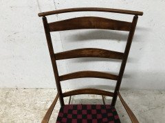 Three American Maple Shaker Ladder Back Rocking Chairs from Mt Lebanon New York. - Thumbnail 8
