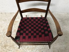 Three American Maple Shaker Ladder Back Rocking Chairs from Mt Lebanon New York. - Thumbnail 9