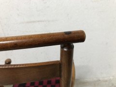 Three American Maple Shaker Ladder Back Rocking Chairs from Mt Lebanon New York. - Thumbnail 10