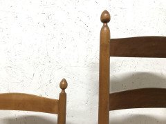 Three American Maple Shaker Ladder Back Rocking Chairs from Mt Lebanon New York. - Thumbnail 14