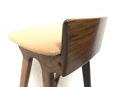 Erik Buck Chr. Christensens Mobelfabrik I/ S Vamdrup Design Rosewood Bar Stool - Thumbnail 8