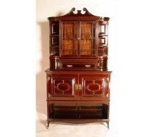 E. W. Godwin Made by Collinson & Lock of London. Eaton Hall Rosewood China Cabinet - Thumbnail 2