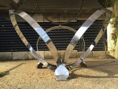 Heavy Gage Modernist 1970s Chrome Coffee Table in the Style of Knut Hesterberg - Thumbnail 6
