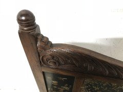 Bombay Art Furniture Anglo-Japanese Side Chair with a Lacquer Floral Panel - Thumbnail 6