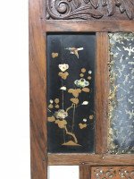 Bombay Art Furniture Anglo-Japanese Side Chair with a Lacquer Floral Panel - Thumbnail 9