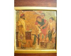E. W. Godwin an Important Anglo- Japanese Bookcase Painted by Henry Stacy Marks - Thumbnail 5