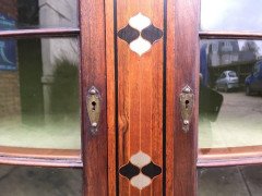 Waring and Gillows, an Exceptional, Bow Fronted Inlaid Display Cabinet - Thumbnail 5