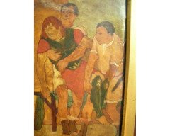 E. W. Godwin an Important Anglo- Japanese Bookcase Painted by Henry Stacy Marks - Thumbnail 7