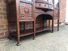 Waring and Gillows, an Exceptional, Bow Fronted Inlaid Display Cabinet - Thumbnail 4