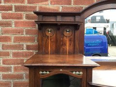 Waring and Gillows, an Exceptional, Bow Fronted Inlaid Display Cabinet - Thumbnail 8