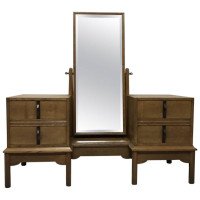 Gordon Russell. an Arts & Crafts Cotswold Oak Dressing Table and Matching Stool - Thumbnail 1
