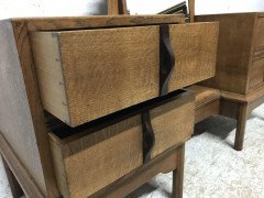 Gordon Russell. an Arts & Crafts Cotswold Oak Dressing Table and Matching Stool - Thumbnail 6