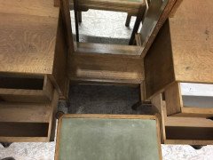 Gordon Russell. an Arts & Crafts Cotswold Oak Dressing Table and Matching Stool - Thumbnail 7