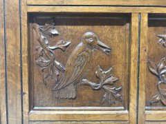 Charles Bevan for Gillow and Co. – Aesthetic Oak Cabinet with Birds and Fish - Thumbnail 10