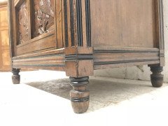 Charles Bevan, Gillows & Co. an Aesthetic Oak Cabinet with Carved Birds & Fish - Thumbnail 15