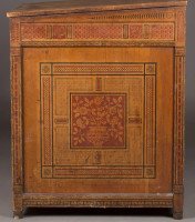 Bruce Talbert Attr, Gillow & Co. a Gothic Revival Polychrome Painted Davenport. - Thumbnail 9