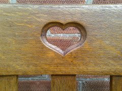 Pair Oak Armchairs, in the Style of Liberty & Co with Heart Cut- Out to the Backs - Thumbnail 11