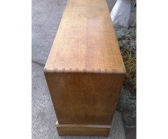 Cotswolds School Arts & Crafts Oak Dining Suite, Sideboard, 6 Armchairs, & Table - Thumbnail 2
