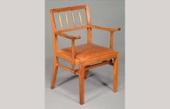 Cotswolds School Arts & Crafts Oak Dining Suite, Sideboard, 6 Armchairs, & Table - Thumbnail 9