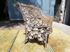 Coalbrookdale Aesthetic Movement Cast Iron Garden Bench, circa 1866 - Thumbnail 7