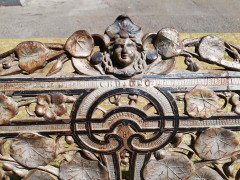 Coalbrookdale Aesthetic Movement Cast Iron Garden Bench, circa 1866 - Thumbnail 11