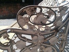 Coalbrookdale Aesthetic Movement Cast Iron Garden Bench, circa 1866 - Thumbnail 18