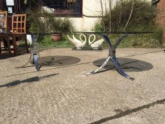 Knut Hesterberg Attri, a Pair of Heavy Gage Modernist, 1970s Chrome Coffee Tables - Thumbnail 7