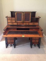 Rare Walnut Desk in the Anglo- Japanese Style Designed by Thomas Jeckyll - Thumbnail 2