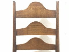 Ernest Gimson, Ten Arts & Crafts Cotswold School Oak Ladder Back Dining Chairs - Thumbnail 9