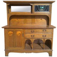 G. M. Ellwood, attributed. An Arts & Crafts Glasgow-Style Oak Sideboard