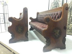 A. W. N. Pugin an Important Oak Gothic Revival Bench From Abney Hall - Thumbnail 5