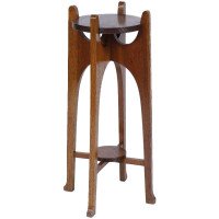 Liberty & Co. A Glasgow School Arts and Crafts Oak Plant Stand - Thumbnail 10