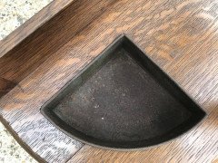 Shapland & Petter Oak Umbrella Stick Stand with Pierced Heart Detail - Thumbnail 8
