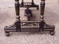  Bruce Talbert Attri, Gillows Lancaster, Aesthetic Movement Ebonised & Gilt Desk - Thumbnail 7