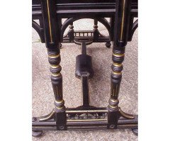  Bruce Talbert Attri, Gillows Lancaster, Aesthetic Movement Ebonised & Gilt Desk - Thumbnail 9