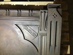 William Burges by Francis Skidmore, a Rare Gothic Revival Cast Iron Fire Insert - Thumbnail 5