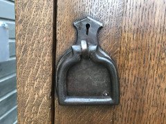 Arts & Crafts Oak Treble Wardrobe with Five Drawers by Liberty & Co. - Thumbnail 7