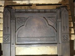 William Burges by Francis Skidmore, a Rare Gothic Revival Cast Iron Fire Insert - Thumbnail 3