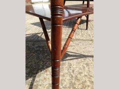 A Rare Pair of Anglo-Japanese two-tier Walnut Side Tables by Jas Shoolbred - Thumbnail 1